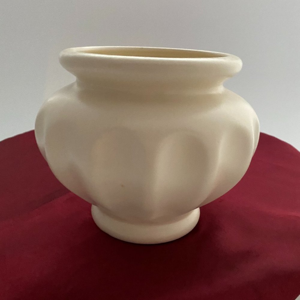 Haeger Planter 4x5 Bowl Vase Pottery Cream Ivory